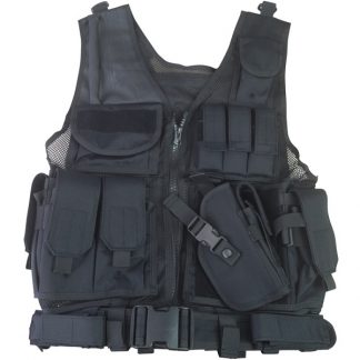 Cross Draw Tactical Vest - Black