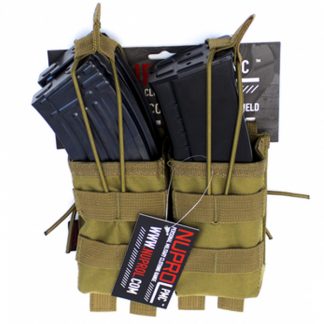 NP PMC AK DOUBLE OPEN MAG POUCH - Tan