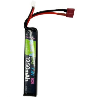 Rebel Battery - 1250mAh Lipo 7.4V 20C Stick - Deans