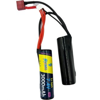 Rebel Battery - 3000mAh Li-Ion 7.4V 10C Nunchuck - Deans