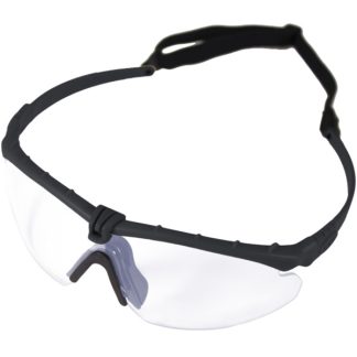 Nuprol Battle Pro's Protective Eyewear - Black, Clear Lens