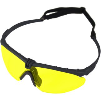 Nuprol Battle Pro's Protective Eyewear - Black, Yellow Lens
