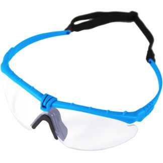 Nuprol Battle Pro's Protective Eyewear - Blue, Clear Lens