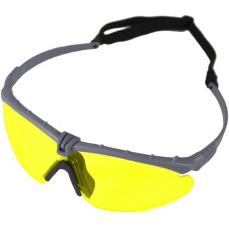 Nuprol Battle Pro's Protective Eyewear - Grey, Yellow Lens