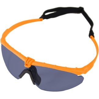 Nuprol Battle Pro's Protective Eyewear - Orange, Smoke Lens