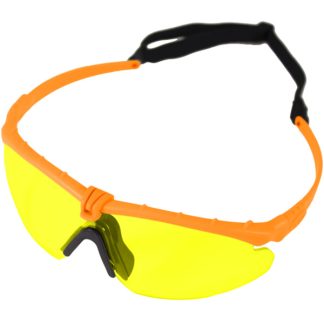 Nuprol Battle Pro's Protective Eyewear - Orange, Yellow Lens