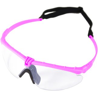 Nuprol Battle Pro's Protective Eyewear - Pink, Clear Lens
