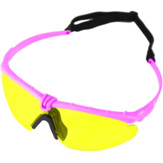 Nuprol Battle Pro's Protective Eyewear - Pink, Yellow Lens