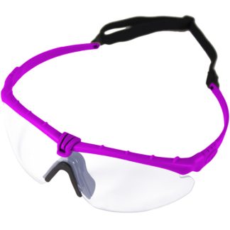 Nuprol Battle Pro's Protective Eyewear - Purple, Clear Lens