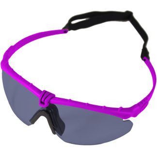Nuprol Battle Pro's Protective Eyewear - Purple, Smoke Lens