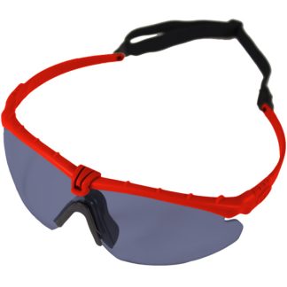 Nuprol Battle Pro's Protective Eyewear - Red, Smoke Lens
