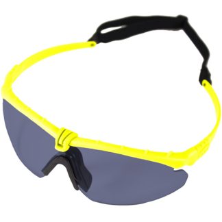 Nuprol Battle Pro's Protective Eyewear - Yellow, Smoke Lens