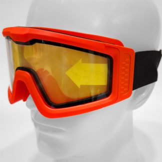 Nuprol Battle Visor Dual Lens Protective Eyewear - Orange