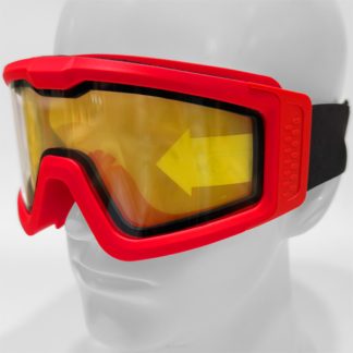 Nuprol Battle Visor Dual Lens Protective Eyewear - Red