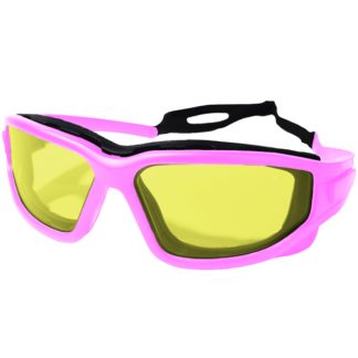 Nuprol Defence Pro's Protective Eyewear - Pink, Yellow Lens