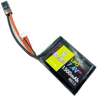 Rebel Battery - 1500mAh LiPo 7.4V 20C stick (PEQ/AN-15) - Mini Tamiya
