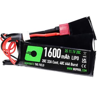 Nuprol POWER - LiPo Battery 1600mAh 11.1v 20c Tripple - Deans