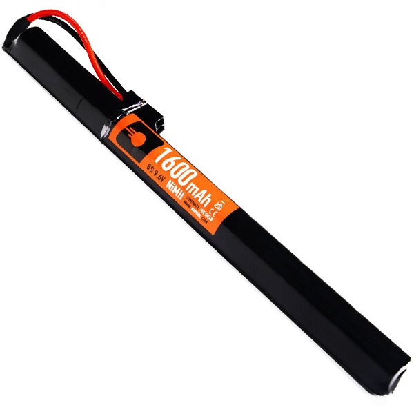 Nuprol NiMH Battery 1600mAh 9.6v AK Slim Stick