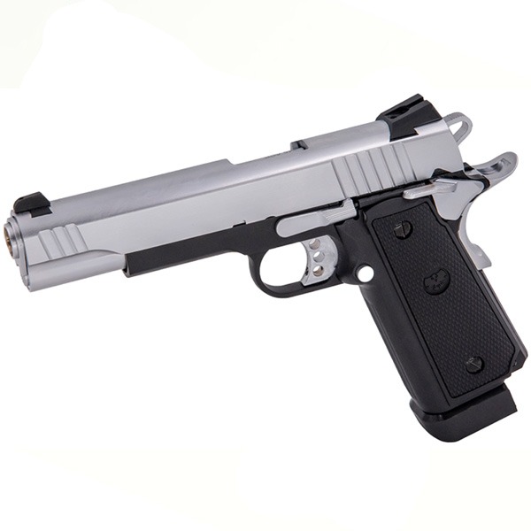 Raven R14 GBB Pistol Black Silver Non Railed - Image 2