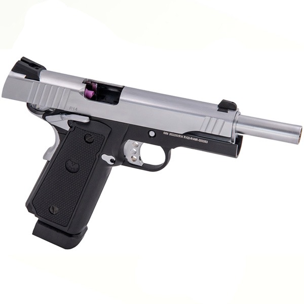 Raven R14 GBB Pistol Black Silver Non Railed - Image 3